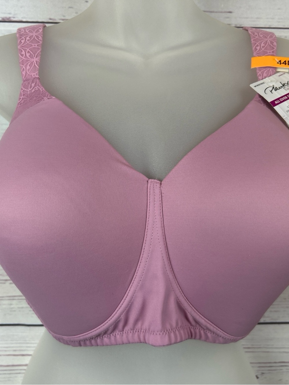 Playtex Secrets All-Over Smoothing Wirefree Bra Size 44DD TruSupport -Style 4707
